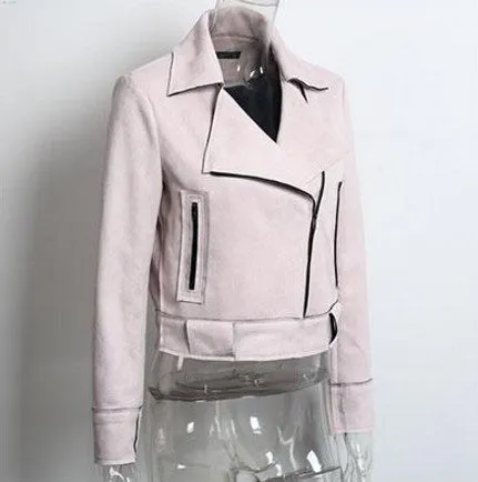 Women's Faux Leather Stylish Casual Jacket