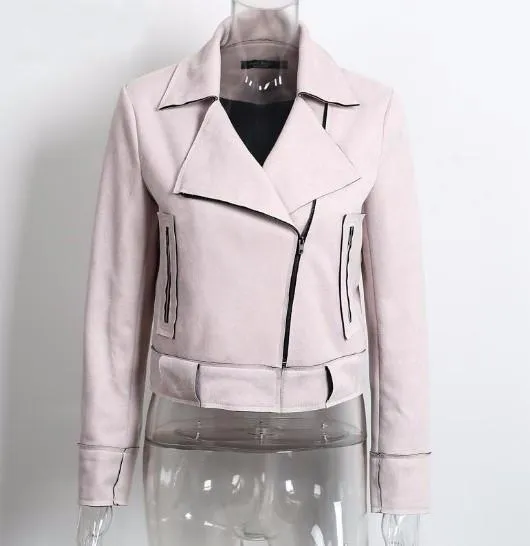 Women's Faux Leather Stylish Casual Jacket