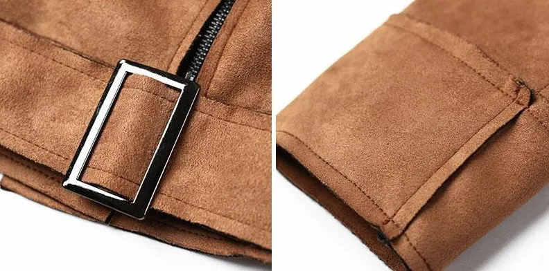 Women's Faux Leather Stylish Casual Jacket