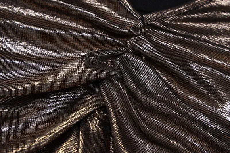 Women's Metallic Mermaid Gown for Cocktail Events